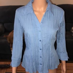 Apt 9 button down blouse w 3/4 length sleeves